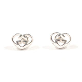 GUCCI earring Interlocking G heart Sterling Silver 925 accessory Women