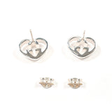 GUCCI earring Interlocking G heart Sterling Silver 925 accessory Women