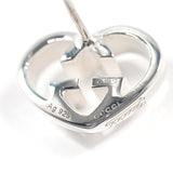 GUCCI earring Interlocking G heart Sterling Silver 925 accessory Women