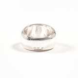 CHANEL Ring logo vintage alphabet Sterling Silver 925 US Size 6.75 Women