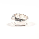 CHANEL Ring logo vintage alphabet Sterling Silver 925 US Size 6.75 Women