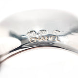 CHANEL Ring logo vintage alphabet Sterling Silver 925 US Size 6.75 Women