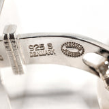 Georg Jensen Cufflinks Square Checkered No.113 Sterling Silver 925 mens