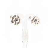 Georg Jensen Earring flour Design No. 36 Sterling Silver 925 Women Screw Back Earrings Vintage