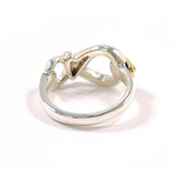 STAR JEWELRY Ring Horsebit Sterling Silver 925/K18 yellow gold US Size 5.25 Women