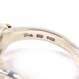 STAR JEWELRY Ring Horsebit Sterling Silver 925/K18 yellow gold US Size 5.25 Women