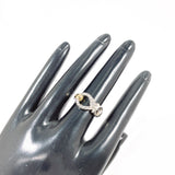 STAR JEWELRY Ring Horsebit Sterling Silver 925/K18 yellow gold US Size 5.25 Women