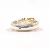 HERMES Ring Saintur Silver925/K18 yellow gold #US 5 Silver Silver Women Second hand