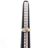 HERMES Ring Saintur Silver925/K18 yellow gold #US 5 Silver Silver Women Second hand