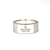 GUCCI Ring logo Silver925 #US 7 1/4 Silver mens Second hand