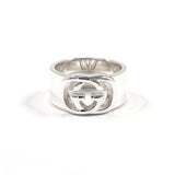 GUCCI Ring Interlocking G Silver925 #US 8 1/4 Silver mens Second hand