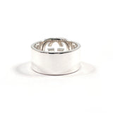 GUCCI Ring Interlocking G Silver925 #US 8 1/4 Silver mens Second hand