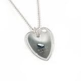 GUCCI Necklace Heart plate Ball chain Silver925 Silver Women Second hand
