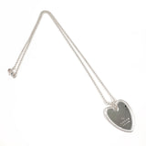 GUCCI Necklace Heart plate Ball chain Silver925 Silver Women Second hand