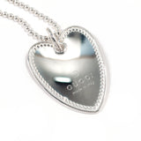 GUCCI Necklace Heart plate Ball chain Silver925 Silver Women Second hand
