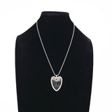 GUCCI Necklace Heart plate Ball chain Silver925 Silver Women Second hand