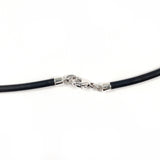 TIFFANY&Co. Necklace Atlas bar Silver925/rubber Silver unisex Second hand