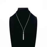TIFFANY&Co. Necklace Atlas bar Silver925/rubber Silver unisex Second hand