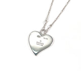 GUCCI Necklace heart Interlocking G Silver925 Silver Women Second hand