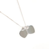 TIFFANY&Co. Necklace 69683983 Heart Pendant Mini Return to Silver925/diamond Silver Silver Women Second hand