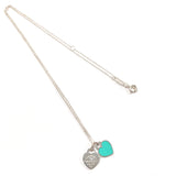 TIFFANY&Co. Necklace 69683983 Heart Pendant Mini Return to Silver925/diamond Silver Silver Women Second hand
