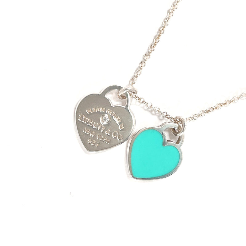 TIFFANY&Co. Necklace 69683983 Heart Pendant Mini Return to Silver925/diamond Silver Silver Women Second hand