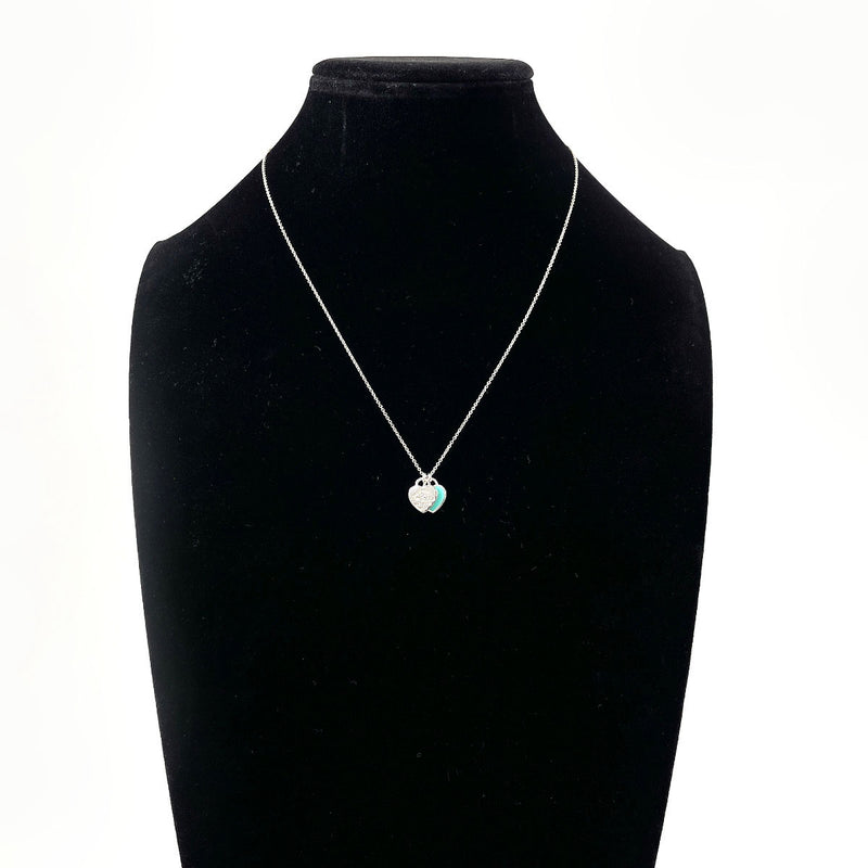 TIFFANY&Co. Necklace 69683983 Heart Pendant Mini Return to Silver925/diamond Silver Silver Women Second hand
