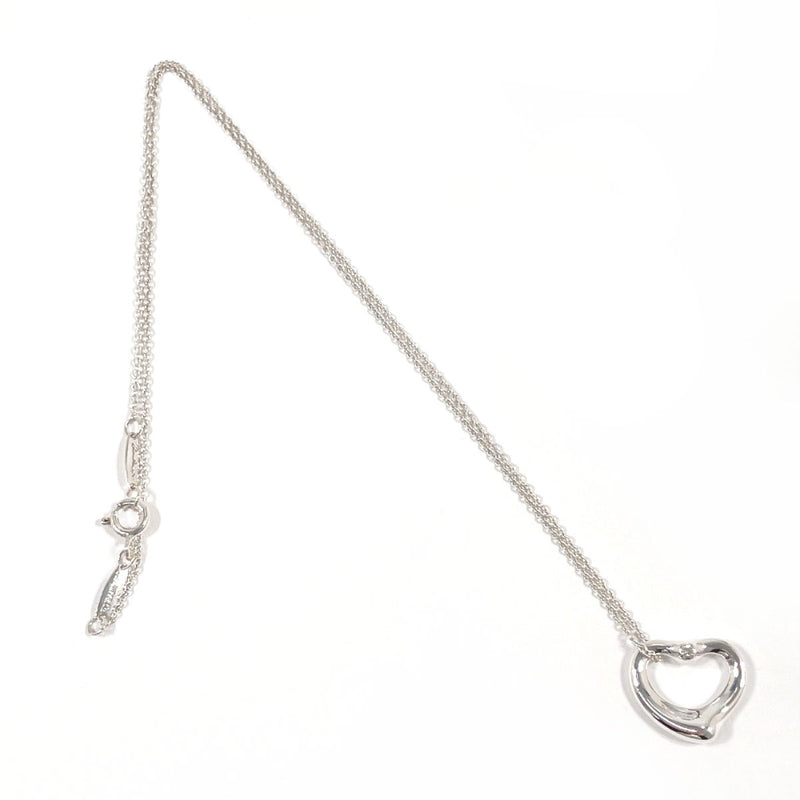 TIFFANY&Co. Necklace Open heart Elsa Peretti Silver925/diamond Silver Women Second hand