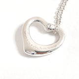 TIFFANY&Co. Necklace Open heart Elsa Peretti Silver925/diamond Silver Women Second hand