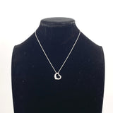 TIFFANY&Co. Necklace Open heart Elsa Peretti Silver925/diamond Silver Women Second hand