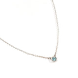 TIFFANY&Co. Necklace 60017894 Color by the yard Elsa Peretti Silver925/Aquamarine Silver Silver Women Second hand