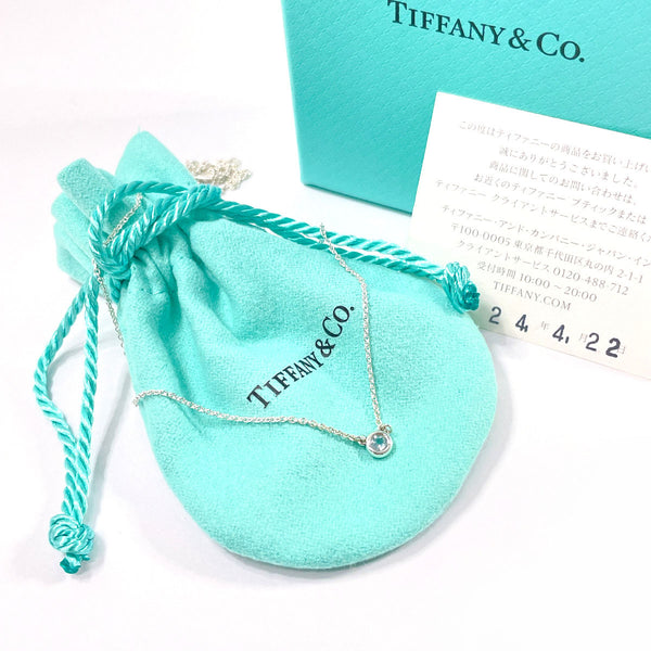 TIFFANY&Co. Necklace 60017894 Color by the yard Elsa Peretti Silver925/Aquamarine Silver Silver Women Second hand