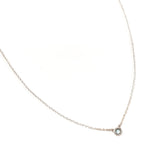 TIFFANY&Co. Necklace 60017894 Color by the yard Elsa Peretti Silver925/Aquamarine Silver Silver Women Second hand