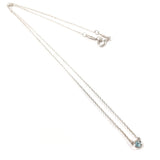 TIFFANY&Co. Necklace 60017894 Color by the yard Elsa Peretti Silver925/Aquamarine Silver Silver Women Second hand