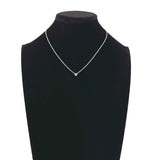 TIFFANY&Co. Necklace 60017894 Color by the yard Elsa Peretti Silver925/Aquamarine Silver Silver Women Second hand