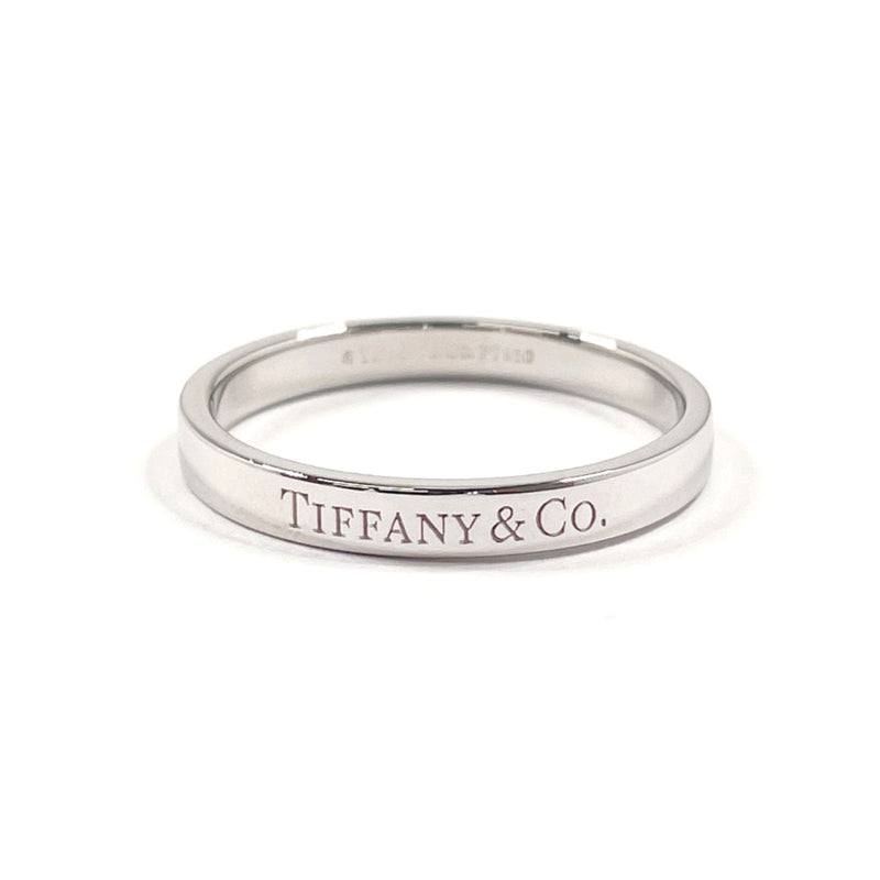 TIFFANY&Co. Ring Flat band ring Pt950Platinum #US 9 1/2 Silver mens Second hand