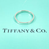 TIFFANY&Co. Ring Flat band ring Pt950Platinum #US 9 1/2 Silver mens Second hand