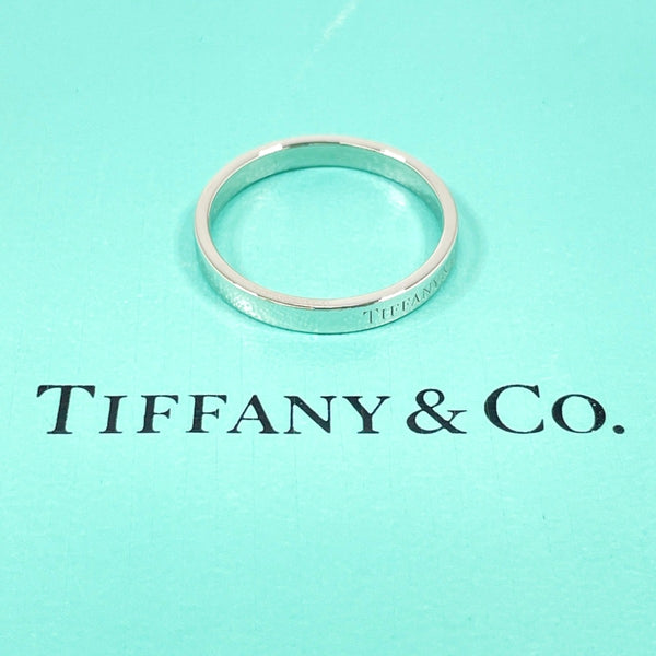 TIFFANY&Co. Ring Flat band ring Pt950Platinum #US 9 1/2 Silver mens Second hand