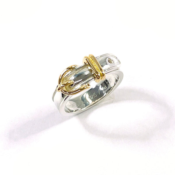 HERMES Ring Saintur Silver925/K18 yellow gold #US 4 3/4 Silver Silver Women Second hand