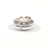 HERMES Ring Saintur Silver925/K18 yellow gold #US 4 3/4 Silver Silver Women Second hand