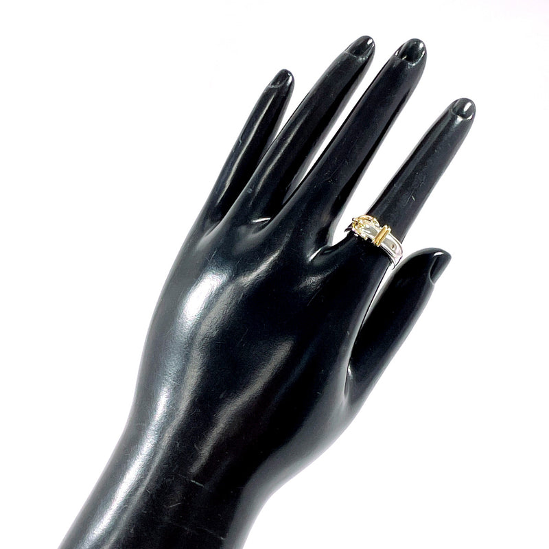 HERMES Ring Saintur Silver925/K18 yellow gold #US 4 3/4 Silver Silver Women Second hand