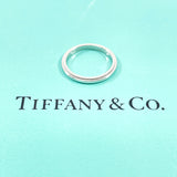 TIFFANY&Co. Ring Milgrain Bundling gathered together Pt950Platinum #US 4 3/4 Silver Women Second hand