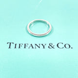 TIFFANY&Co. Ring Milgrain Bundling gathered together Pt950Platinum #US 4 3/4 Silver Women Second hand