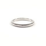 TIFFANY&Co. Ring Milgrain Bundling gathered together Pt950Platinum #US 4 3/4 Silver Women Second hand