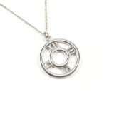 TIFFANY&Co. Necklace Atlas Open Medallion Silver925 Silver unisex Second hand