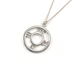 TIFFANY&Co. Necklace Atlas Open Medallion Silver925 Silver unisex Second hand