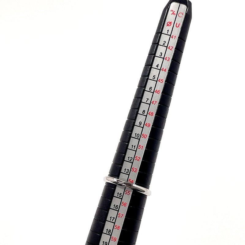 CARTIER Ring 1895 Wedding Ring Pt950Platinum #US 6 3/4 Silver XHM394 unisex Second hand