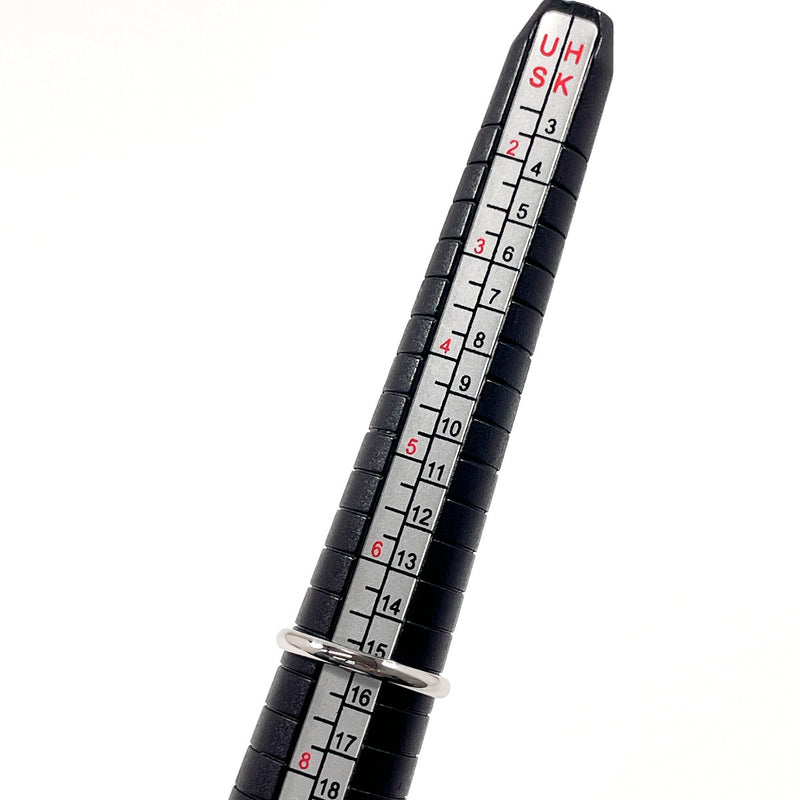 CARTIER Ring 1895 Wedding Ring Pt950Platinum #US 6 3/4 Silver XHM394 unisex Second hand