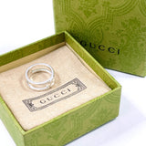 GUCCI Ring Interlocking G Wide ring Silver925 #US 8 1/2 Silver mens Second hand