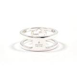GUCCI Ring Interlocking G Wide ring Silver925 #US 8 1/2 Silver mens Second hand